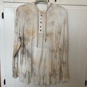 Hooded Henley Pullover